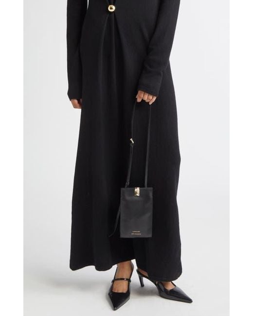 Loulou de Saison Black Mini Neri Leather Crossbody Bag