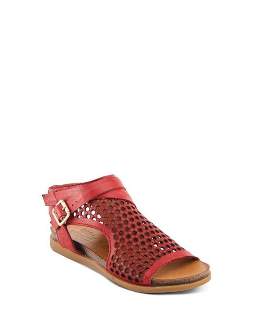 Spring Step Red Covington Sandal