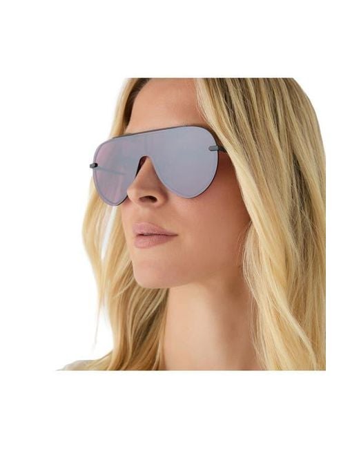 DIFF Purple Imani 139Mm Gradient Shield Sunglasses