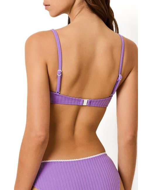 Solid & Striped Blue The Daphne Underwire Bikini Top