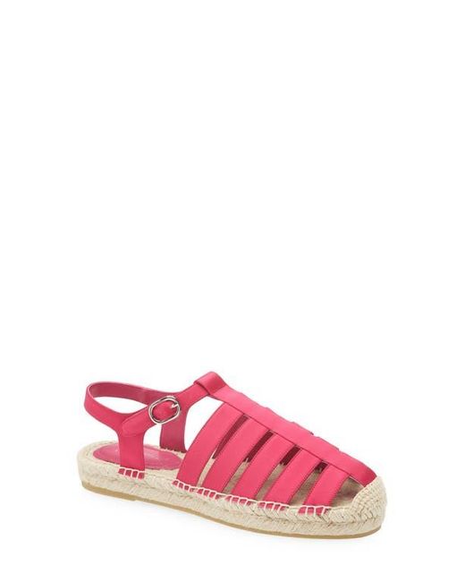 Jeffrey Campbell Pink Tan Lines Espadrille Fisherman Sandal