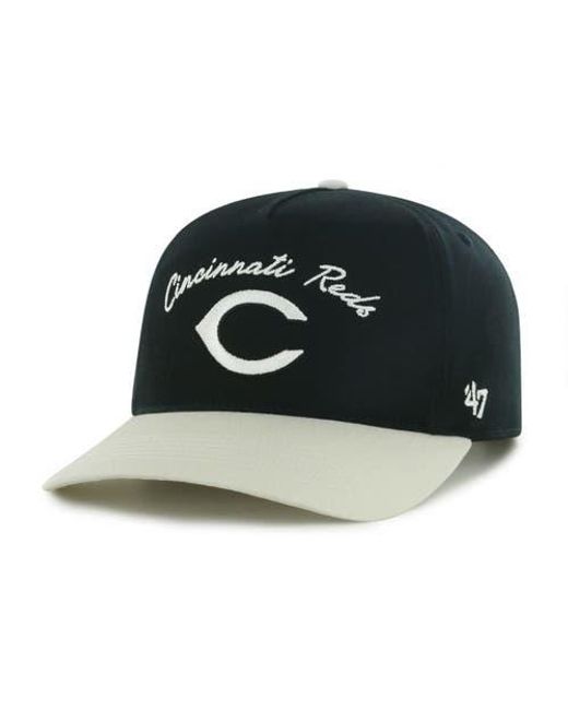 '47 Black Cincinnati Reds Stable Hitch Adjustable Hat for men