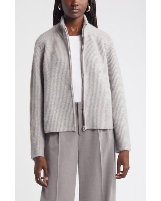 Nordstrom Rib Zip Cardigan in Gray Lyst