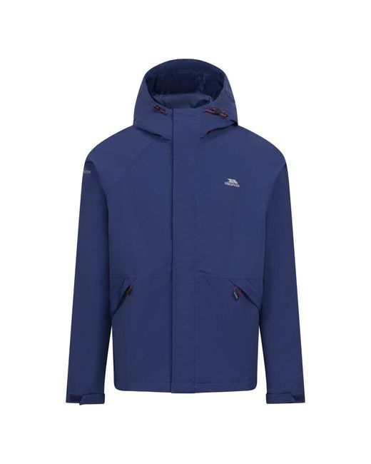 Trespass Blue Bayhead Waterproof Jacket for men