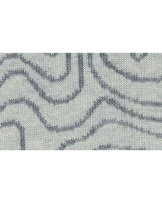 Bugatchi Gray Abstract Pattern Cotton Blend Dress Socks for men