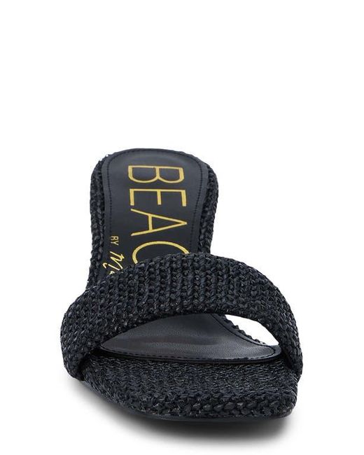 Matisse Black Capricorn Kitten Heel Slide Sandal