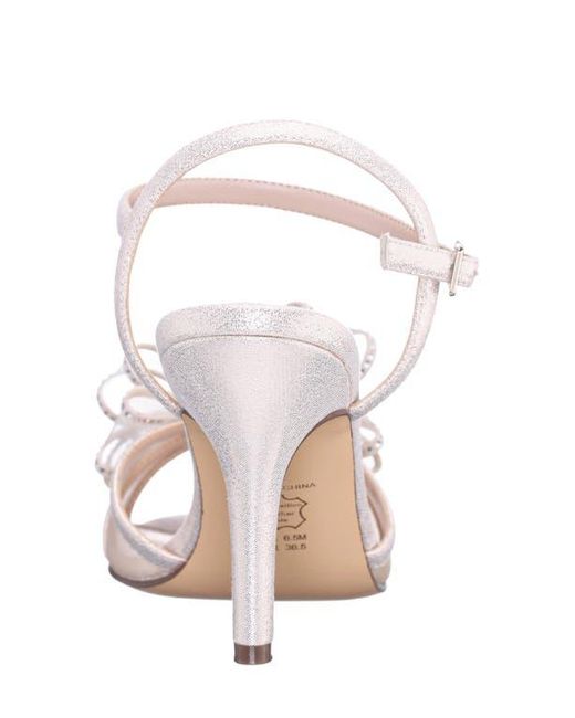 Nina White Vayda Ankle Strap Sandal