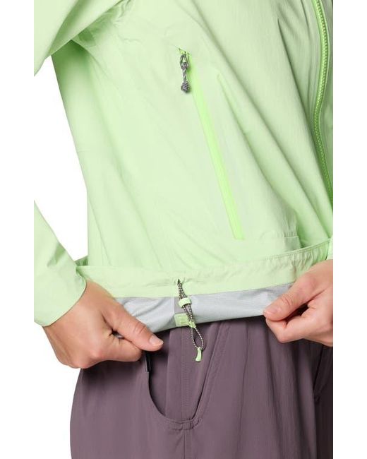 Mountain Hardwear Green Cloud Cipher Hooded Jacket