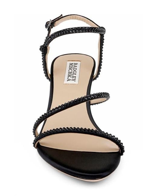 Badgley Mischka Black Julianna Ankle Strap Sandal