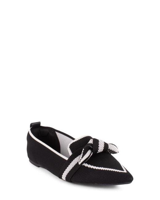 Tahari Women's Black Florentia Pointed Toe Loafer