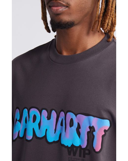 Carhartt Multicolor Drip Organic Cotton Graphic T-shirt for men