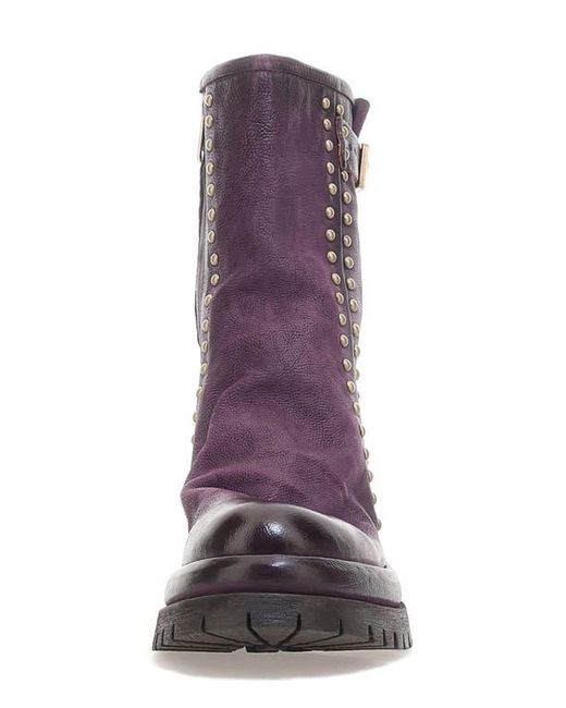 A.s.98 Purple Duke Stud Trim Boot