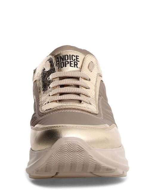 Candice Cooper Natural Spark Platform Sneaker
