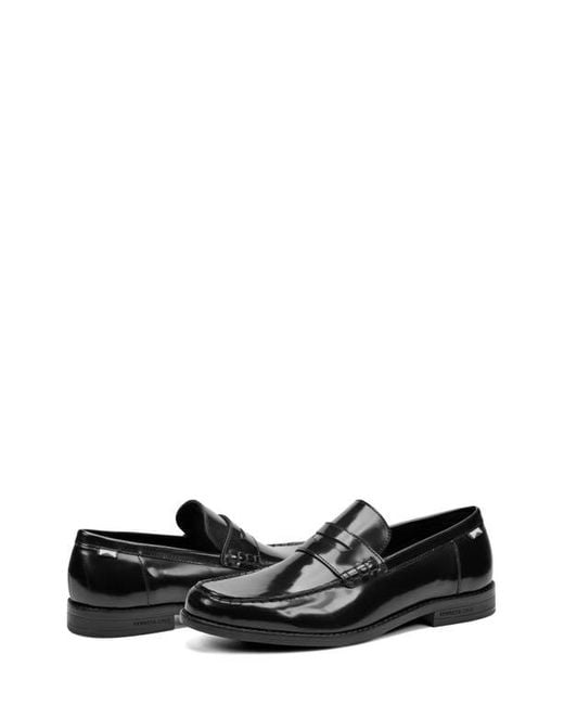 Kenneth Cole Black Paco Leather Penny Loafer for men