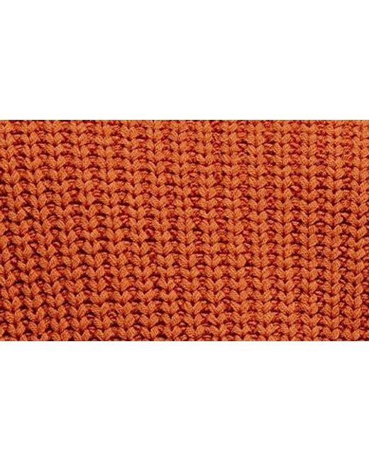Free People Orange Swim Too Deep Turtleneck Sweater