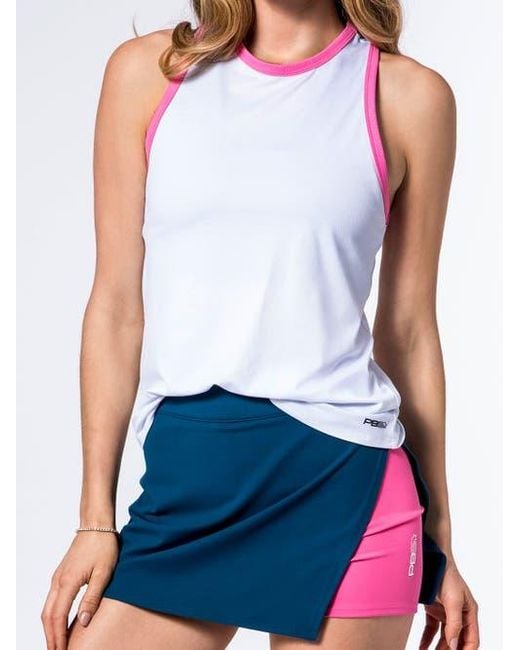 PB5star Blue Side Split Skirt