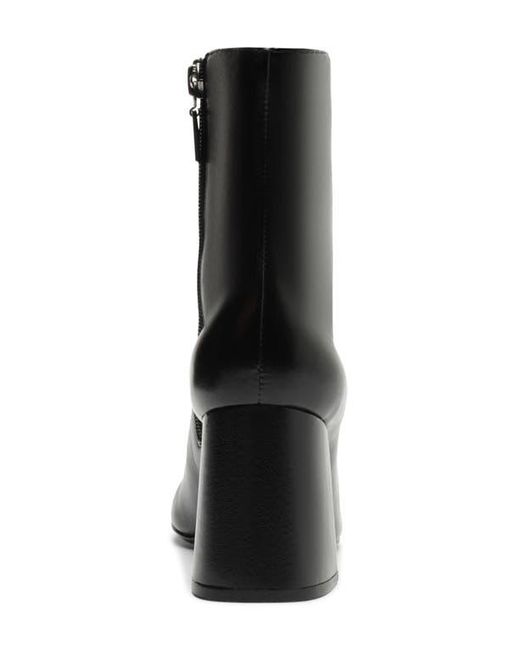 SCHUTZ SHOES Black Leia Square Toe Boot
