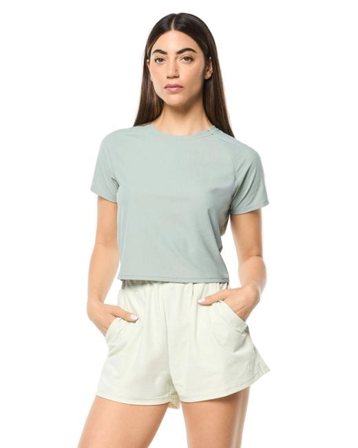 Sergio Tacchini Blue Eva Cropped Top