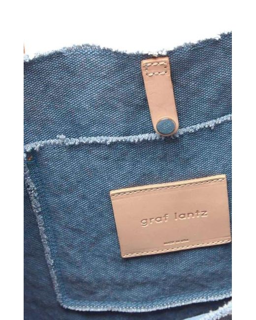 Graf & Lantz Blue Hana Canvas Boat Bag