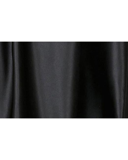 Alex Evenings Black Bow Detail Satin Skirt