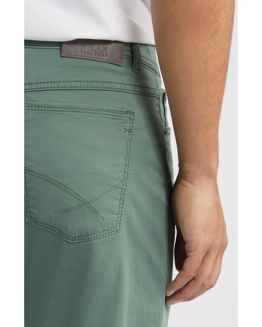 Brax Cooper Fancy Regular Fit Five-pocket Pants in Green for Men | Lyst