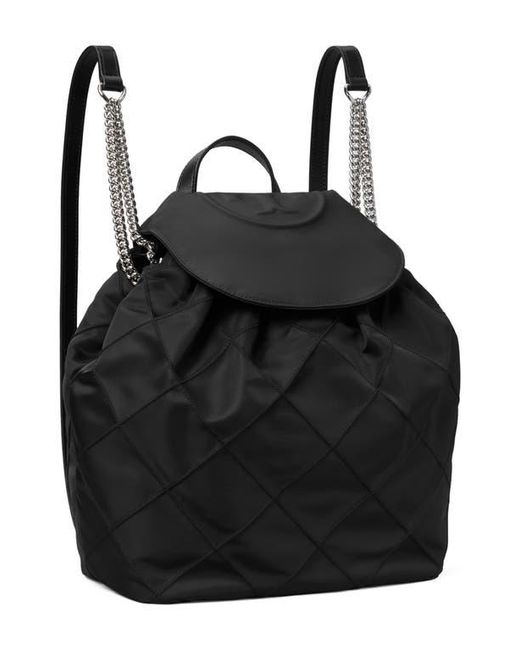 Tory Burch Black Fleming Nylon Backpack