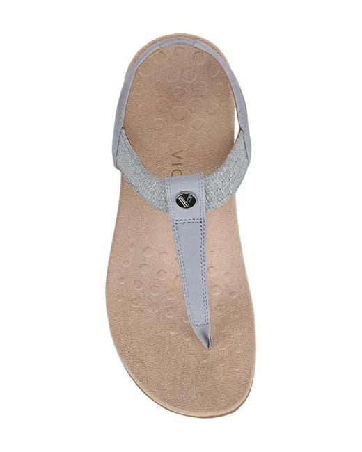 Vionic White Brea T-Strap Sandal