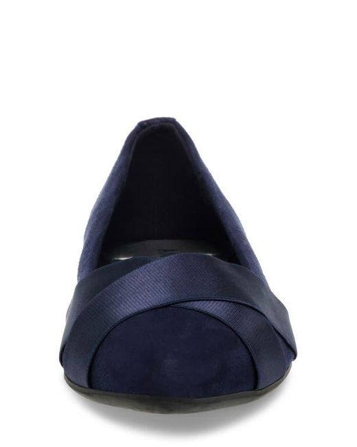 Anne Klein Blue Oalise Pointed Toe Flat