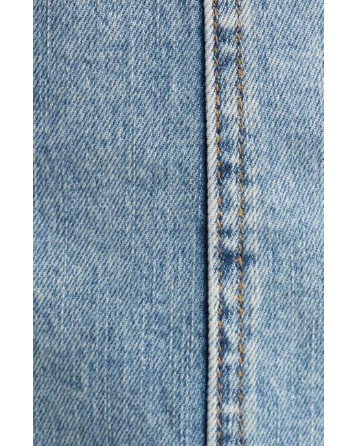 Steve Madden Blue Matilda Belted Strapless Denim Minidress