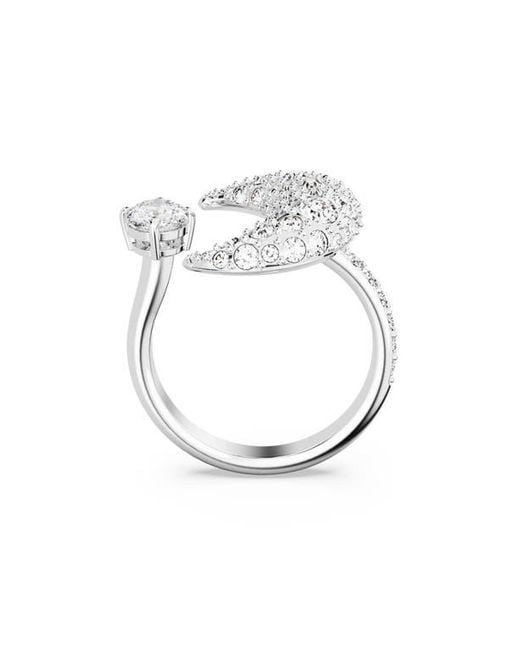 Swarovski White Sublima Open Ring