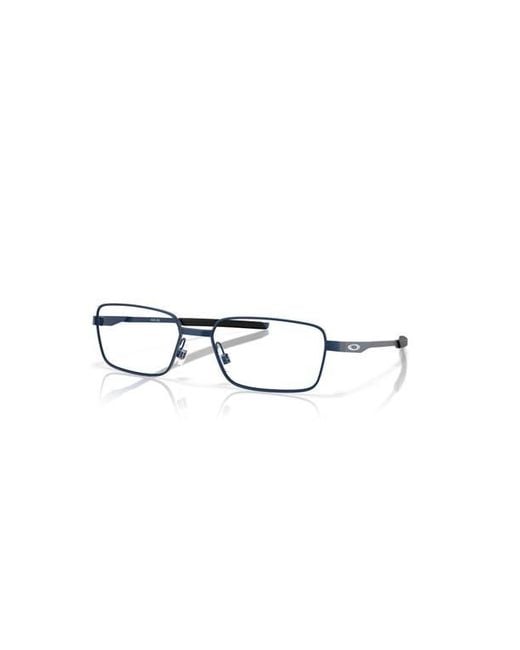Oakley Blue 55Mm Rectangle Optical Glasses for men