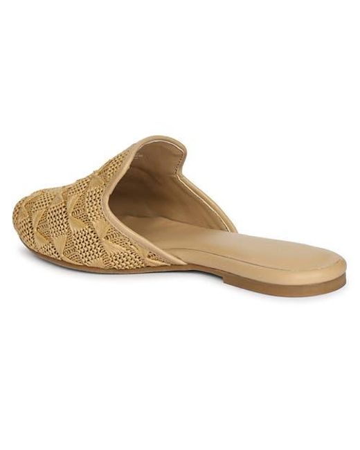 Jelavu Natural Andrea Raffia Slip-On Mule