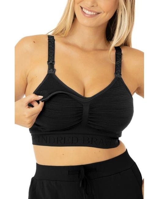 Kindred Bravely Black Busty Sublime Hands-Free Pumping & Nursing Bra -Sizing Options From E-H Cup