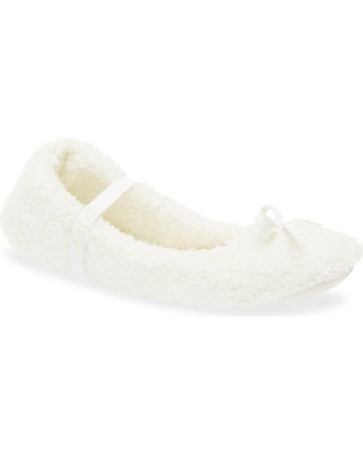 Skims White Cozy Ballet Slipper