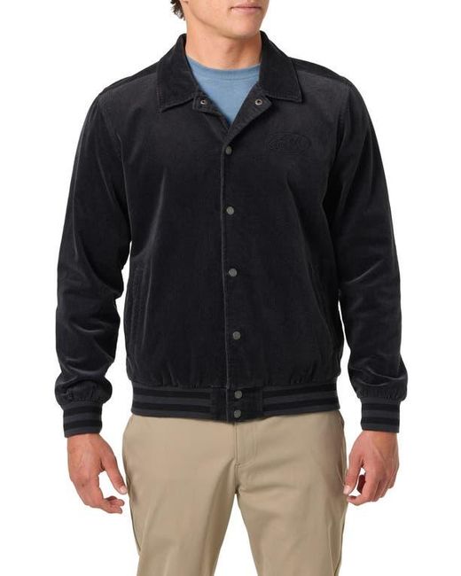 O'neill Sportswear Black Cowell Stretch Corduroy Varsity Jacket for men