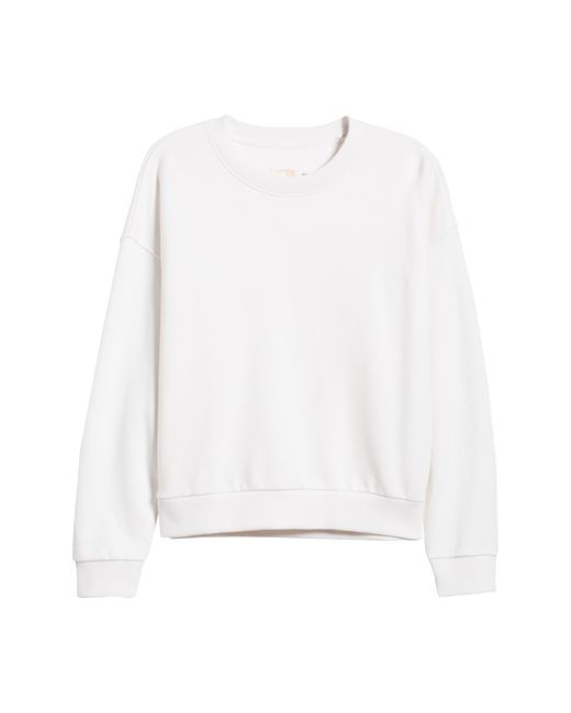 Nation Ltd White Jovie Crewneck Sweatshirt