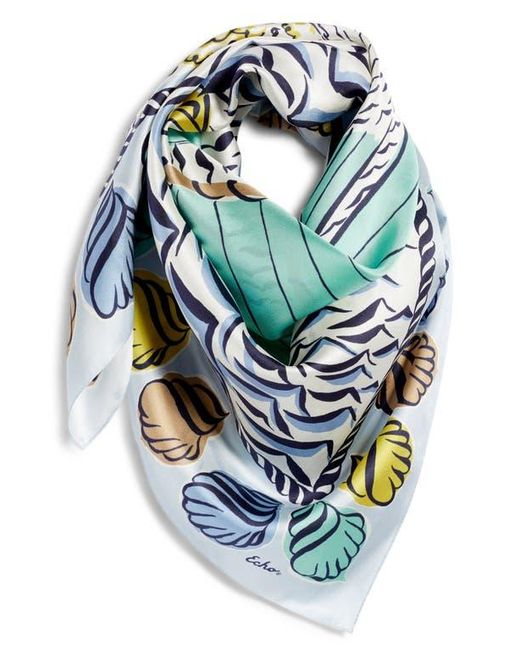 Echo Green Sail Away Silk Square Scarf
