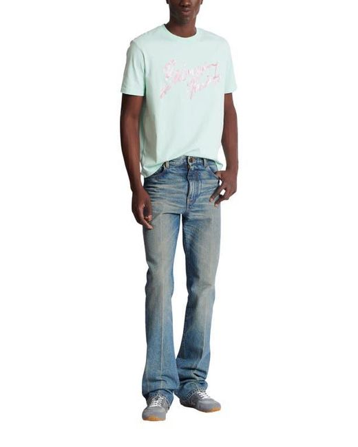 Balmain Blue Slim Straight-Leg Jeans for men