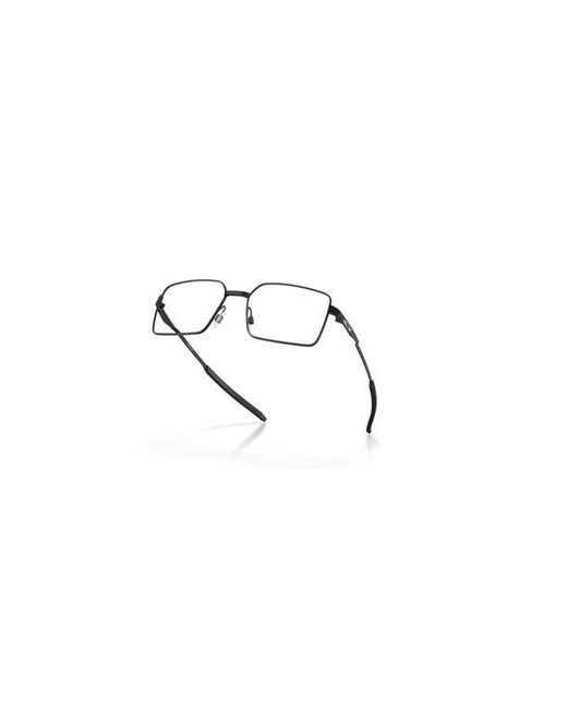 Oakley Brown 56Mm Rectangle Optical Glasses for men