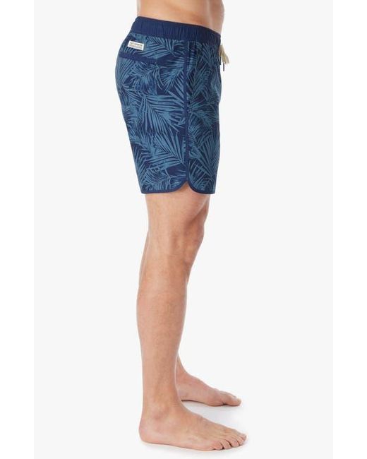 Fair Harbor Blue The Anchor Swim Trunks for men