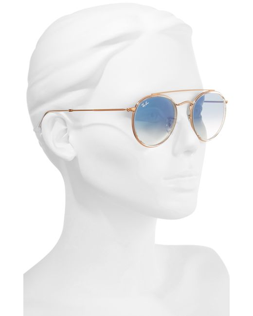 Ray-Ban Blue 51mm Aviator Gradient Lens Sunglasses