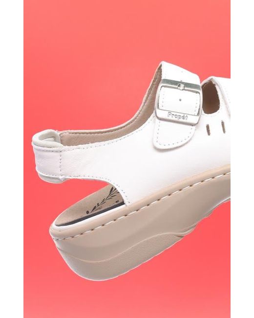 Propet White Breezy Walker Sandal