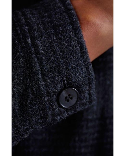 Bugatchi Black Glen Plaid Jacket for men