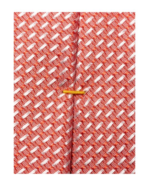 Eton of Sweden Pink Semisolid Silk Tie for men