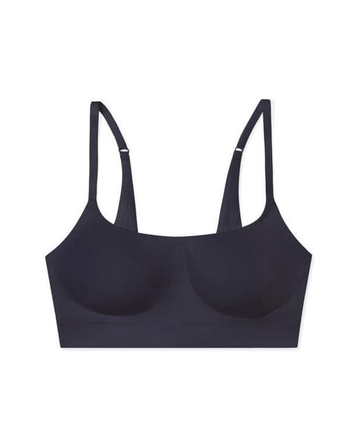 True & Co. Blue Soft Form Square Neck Wireless Bra