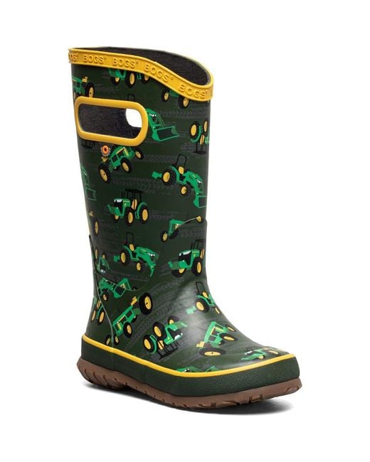 Bogs Green Kids' Waterproof Rain Boot