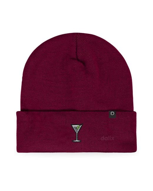 Alix Red Martini Beanie Cap