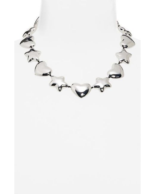 送料関税込☆Sandy Liang Beans Necklace Sandy Liang Beans Collar Necklace in Metallic | Lyst