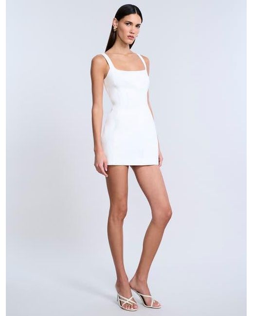 BCBGMAXAZRIA White Twill Mini Dress