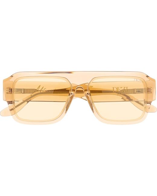 DEZI Miami 56Mm Flat Top Sunglasses in Natural | Lyst display picture 3